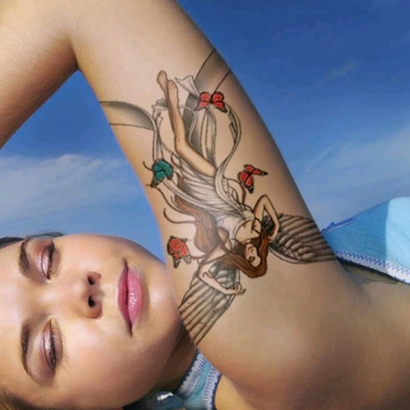 🍉5 for $25* 6.5" Angel Tattoo - Picture 3 of 4